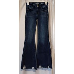 KanCan Estilo Distressed Flare Leg Jeans Mid Rise Estilo Sz 24/31 (Actual 26)